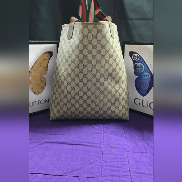 VGC VINTAGE GUCCI SHERRY LINE TOTE/ SHOULDER BAG - Picture 3 of 13